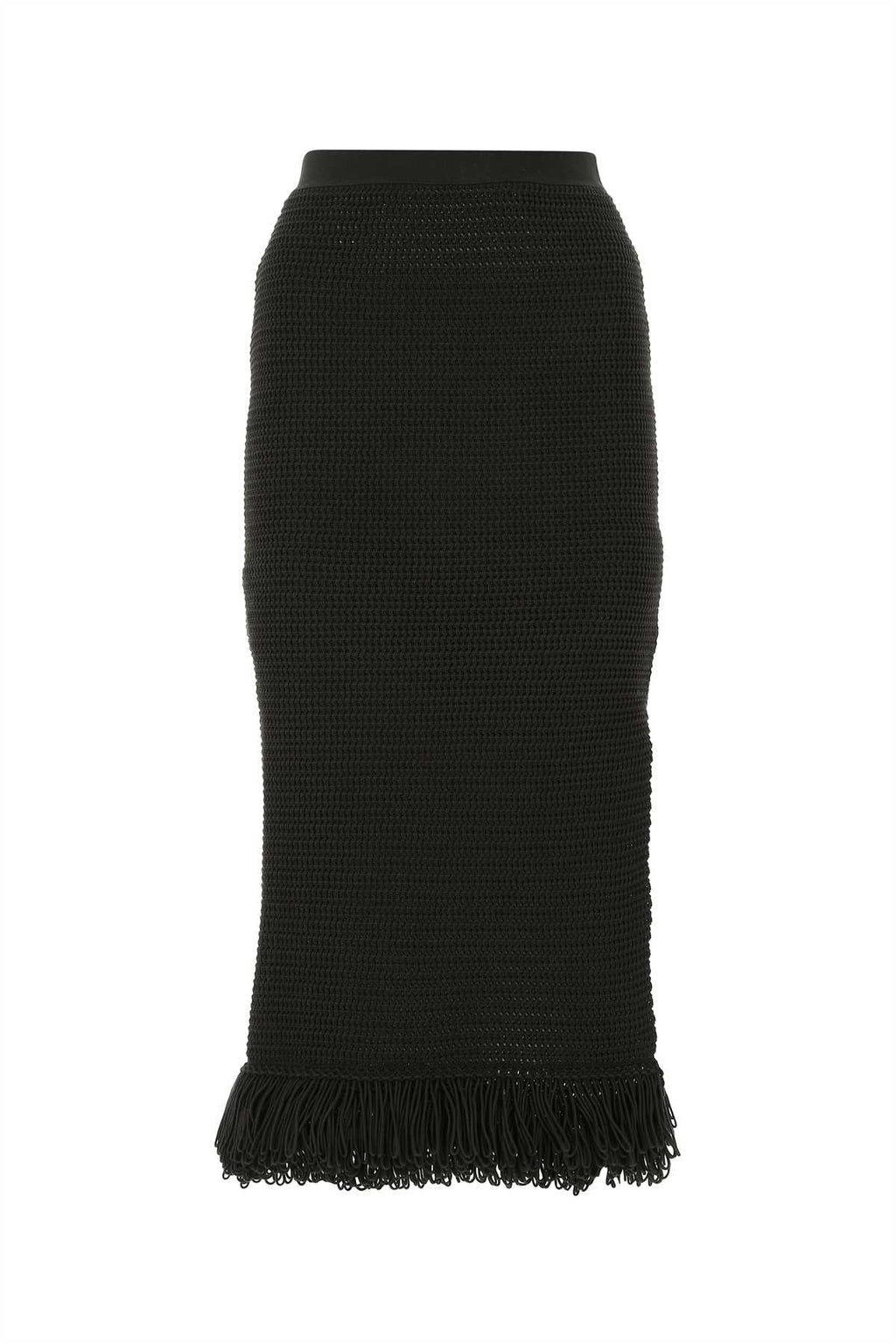 Bottega Veneta Women Dark Brown Cotton Skirt
