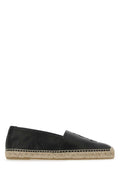 Saint Laurent Men Black Leather Monogram Espadrilles Luosophy