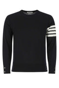 Thom Browne Men Midnight Blue Wool Sweater