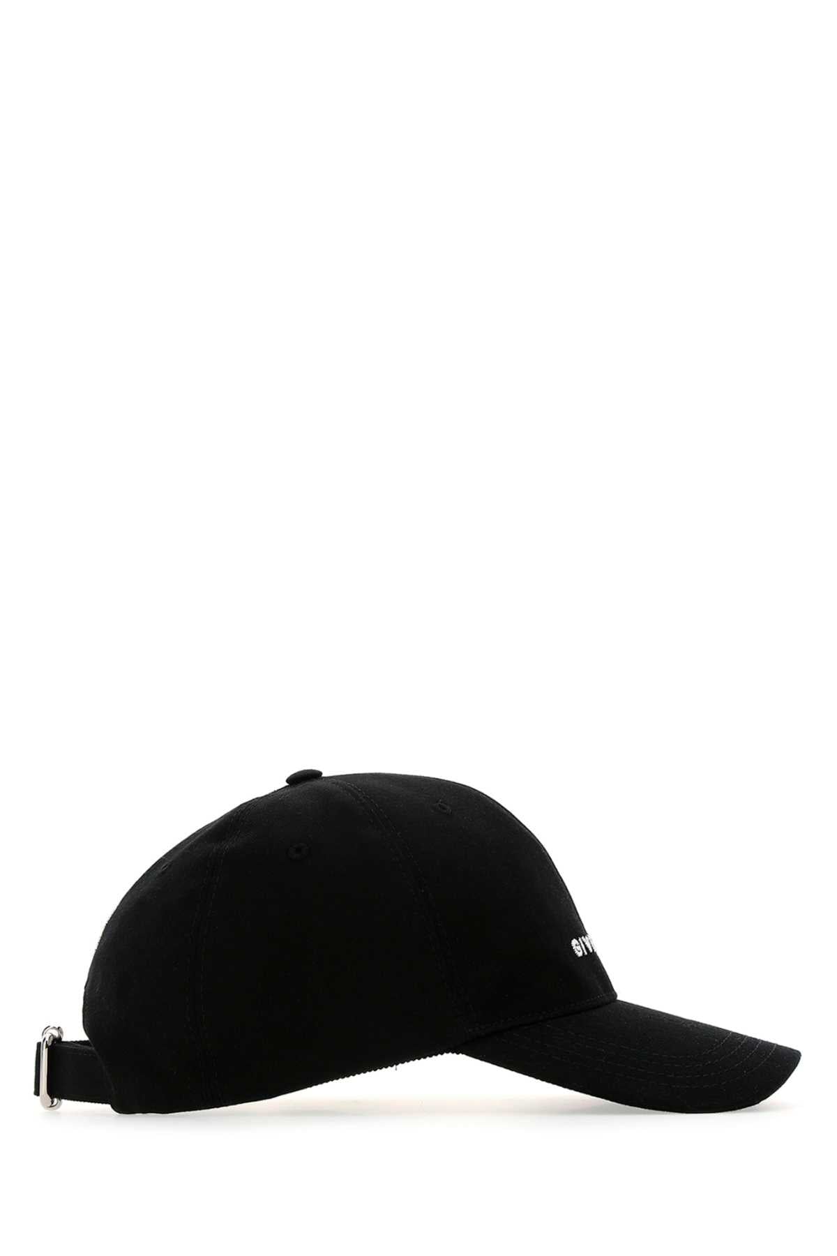 Givenchy Men Black Cotton Baseball Cap Luosophy