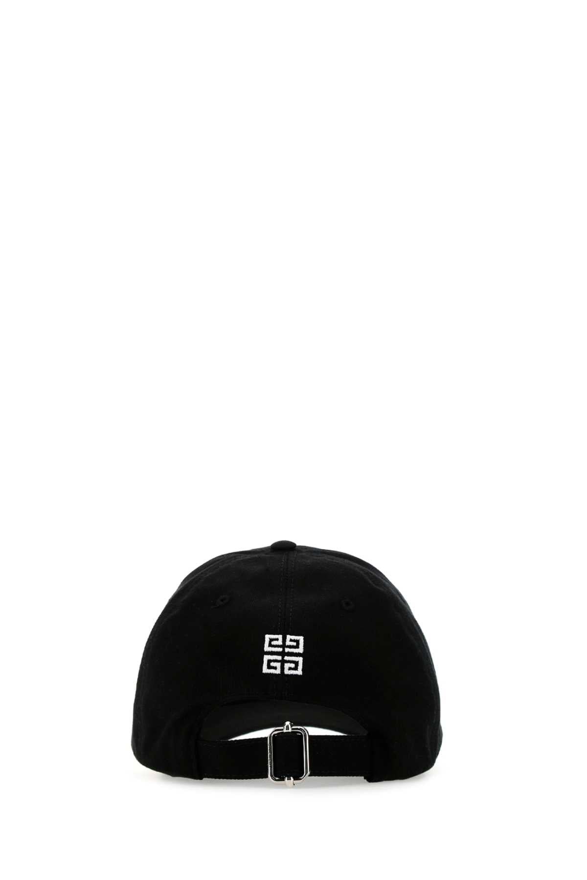 Givenchy Men Black Cotton Baseball Cap Luosophy