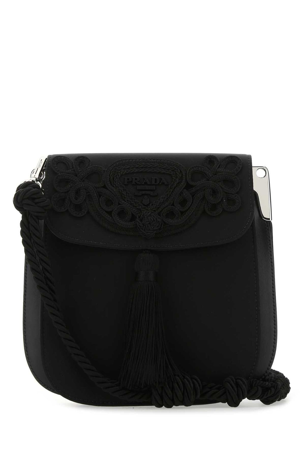 Prada Women Black Nylon Crossbody Bag