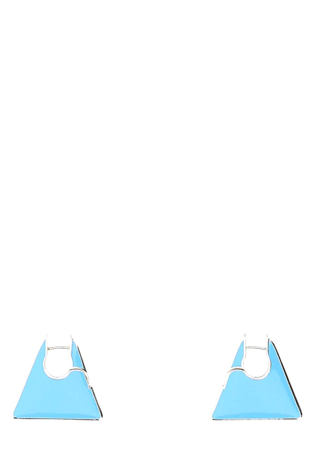 Bottega Veneta Women Light Blue Silver Essentials Earrings Luosophy