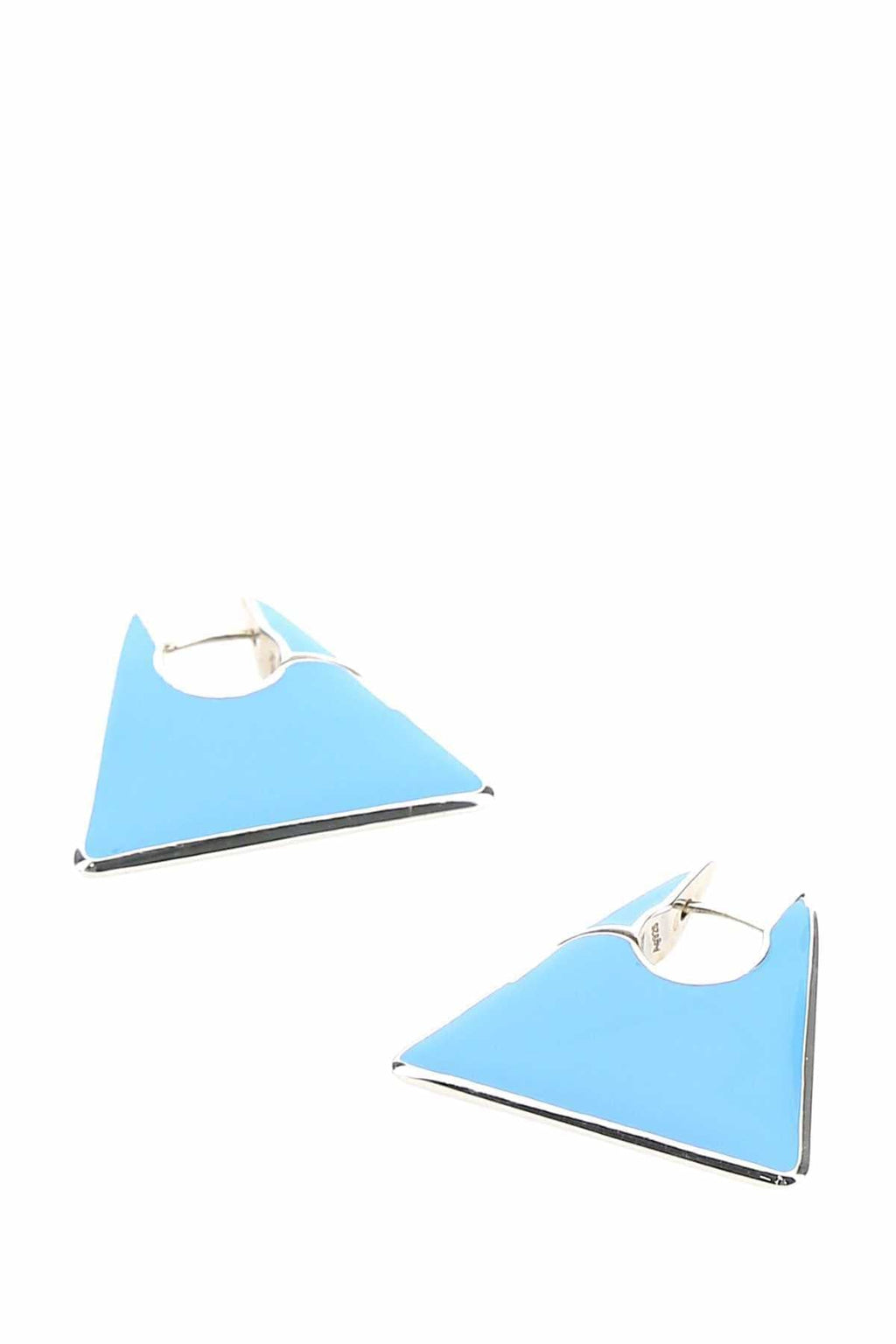 Bottega Veneta Women Light Blue Silver Essentials Earrings Luosophy