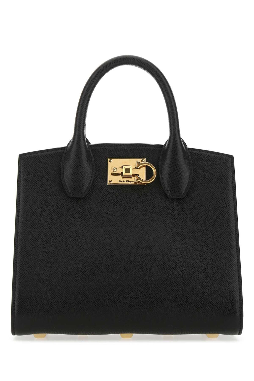 Salvatore Ferragamo Women Black Leather The Studio Handbag