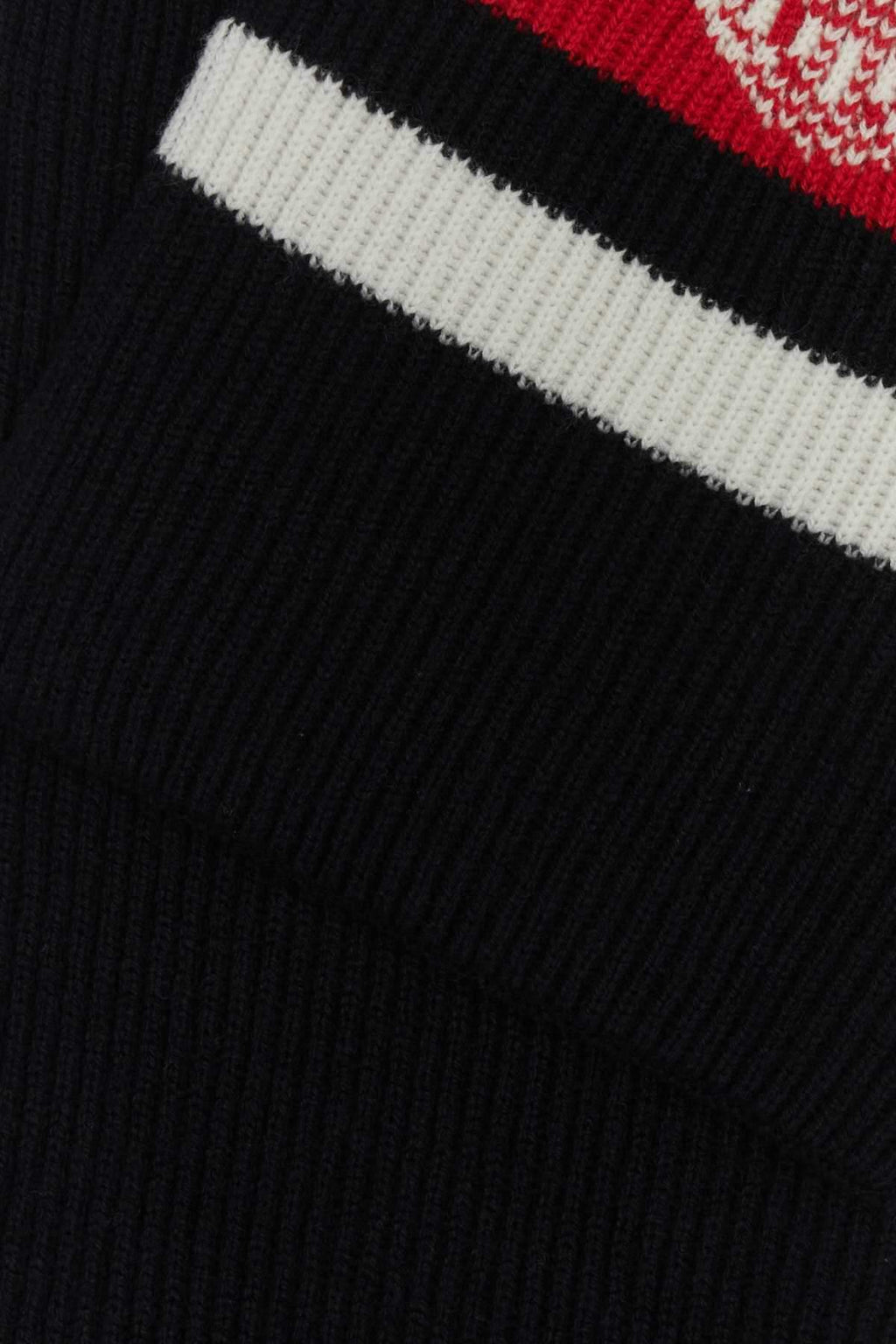 Prada Men Black Cashmere Scarf Luosophy