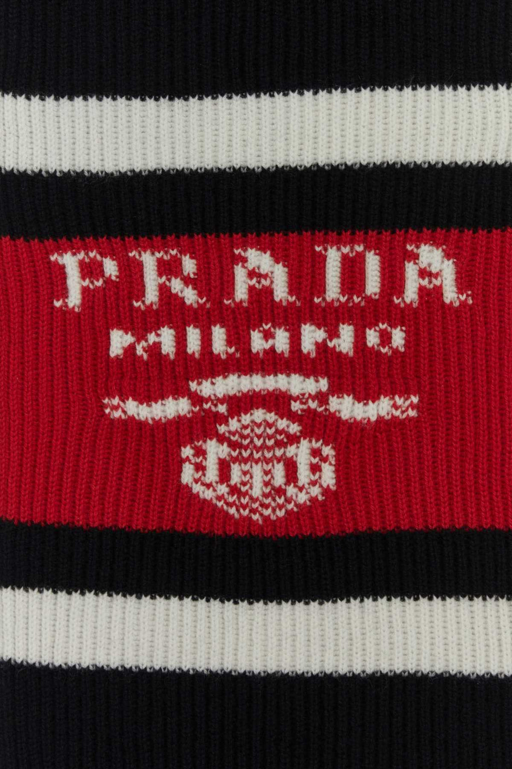 Prada Men Black Cashmere Scarf Luosophy