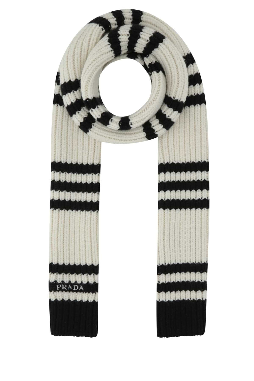Prada Women Embroidered Cashmere Scarf