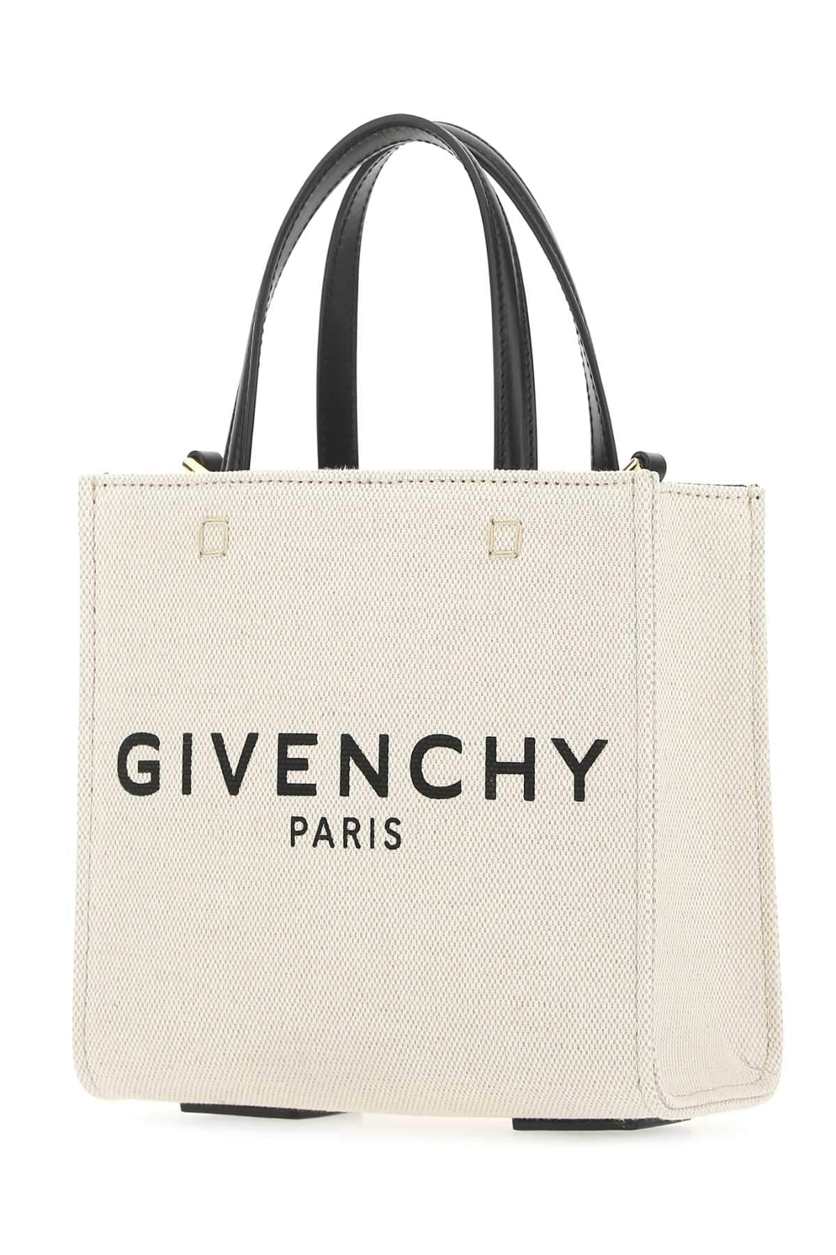 Givenchy Women Ivory Canvas Mini G-Tote Handbag Luosophy