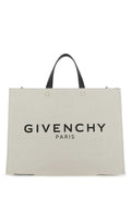 Givenchy Women Ivory Canvas Medium G Shopping Bag Luosophy