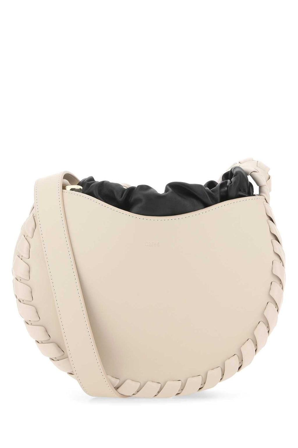 Chloe Women Powder Pink Leather Small Mate Crossbody Bag