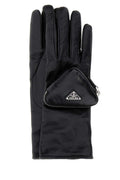 Prada Women Black Leather Gloves Luosophy