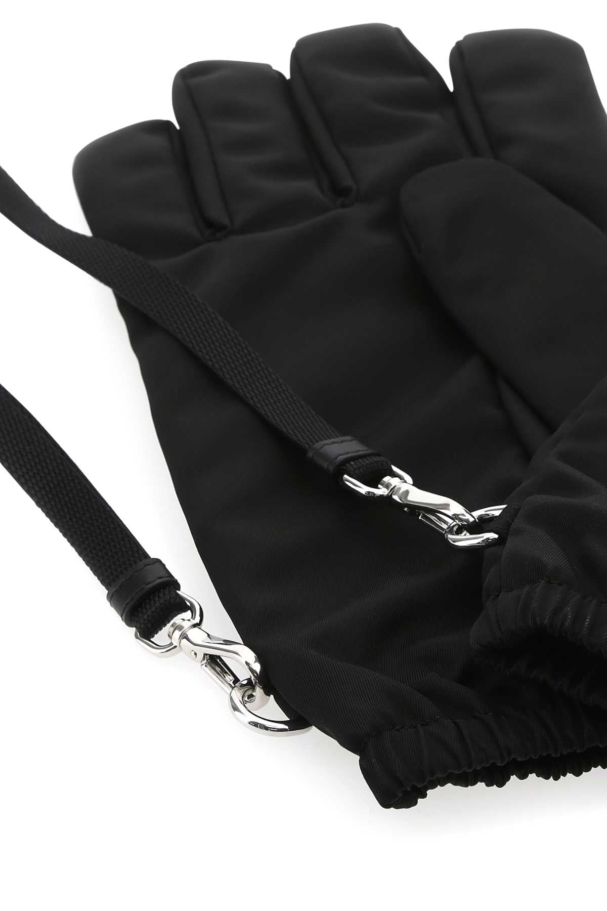 Prada Men Black Re-Nylon Gloves