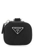 Prada Men Black Leather Air Pods Case Luosophy