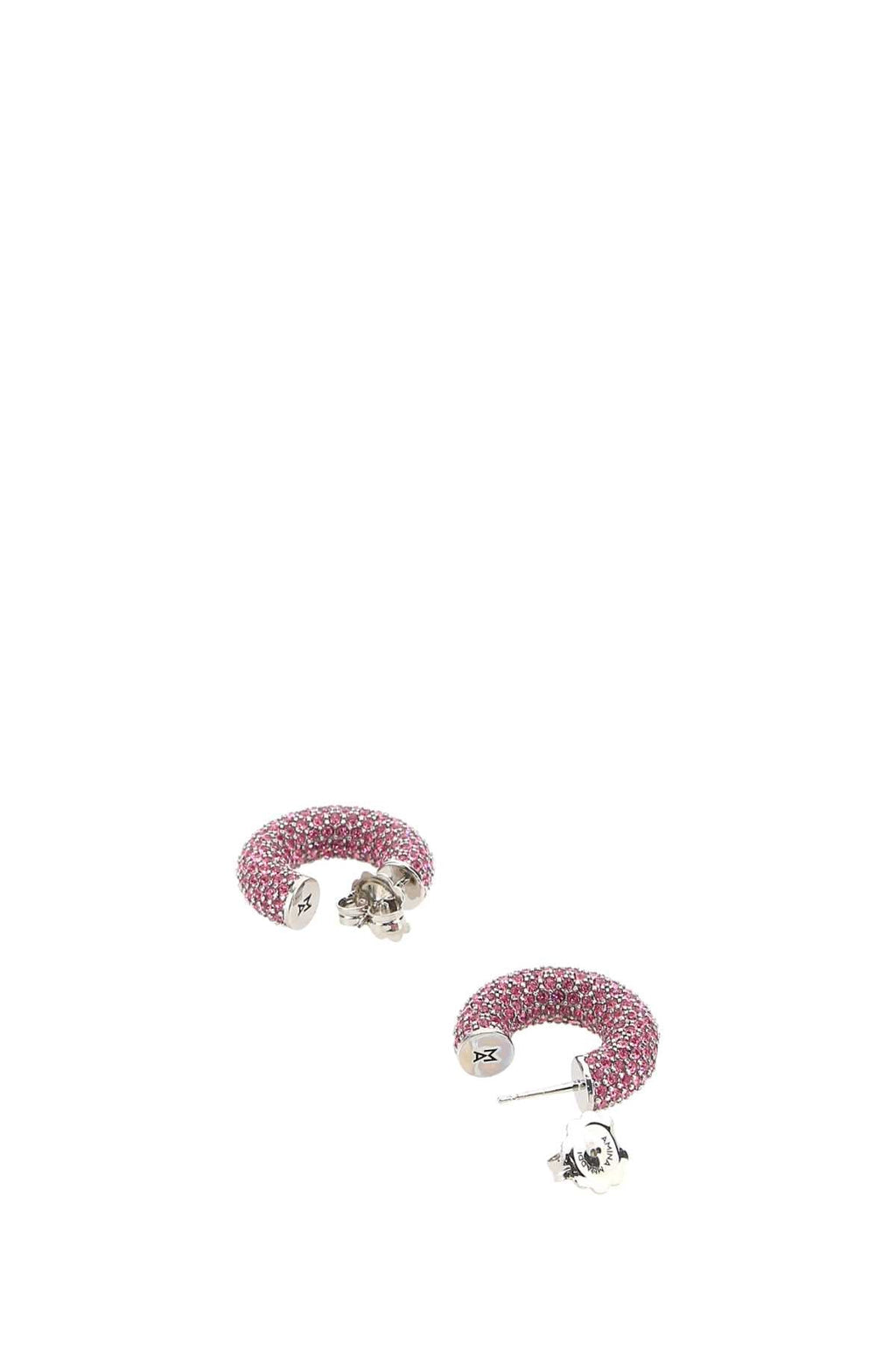 Amina Muaddi Women Embellished Metal Mini Cameron Earrings