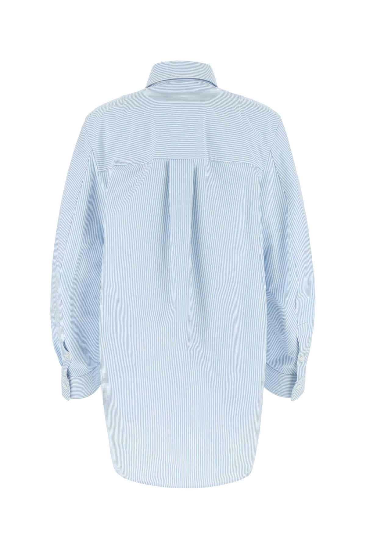 Bottega Veneta Women Embroidered Cotton Oversize Shirt Luosophy