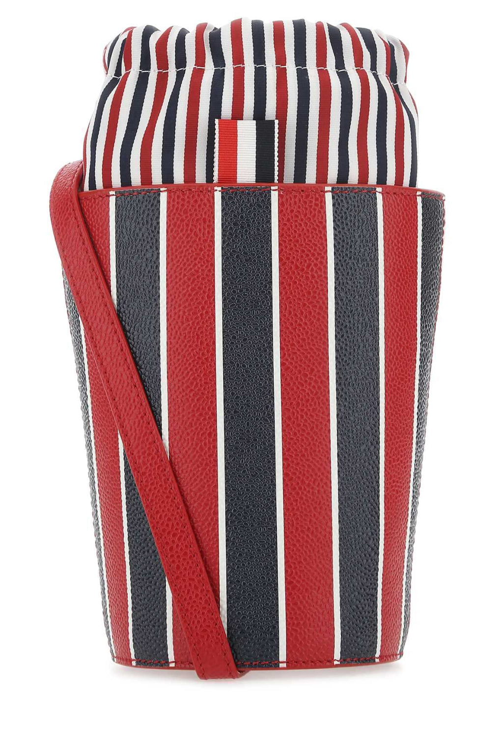 Thom Browne Women Printed Leather Mini Bucket Bag Luosophy