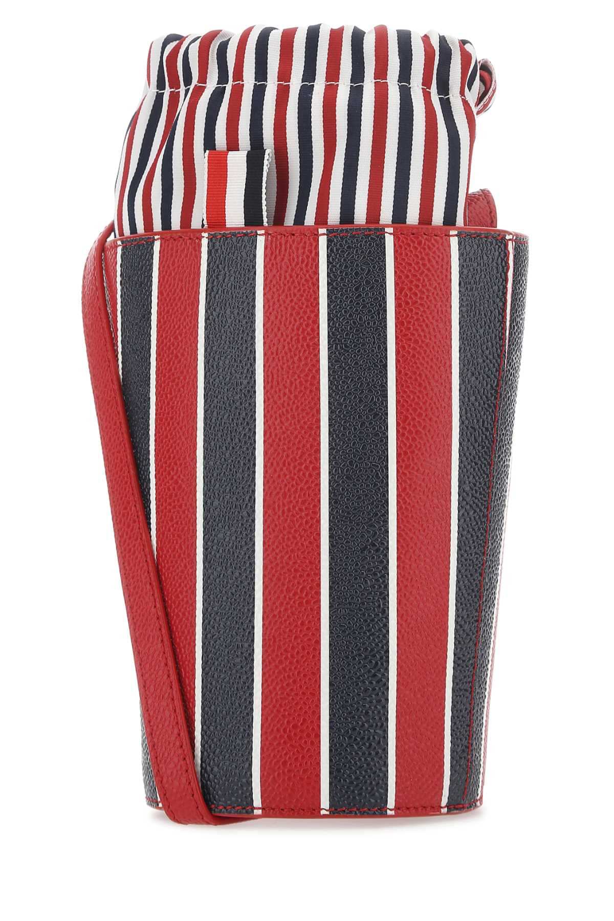 Thom Browne Women Printed Leather Mini Bucket Bag Luosophy