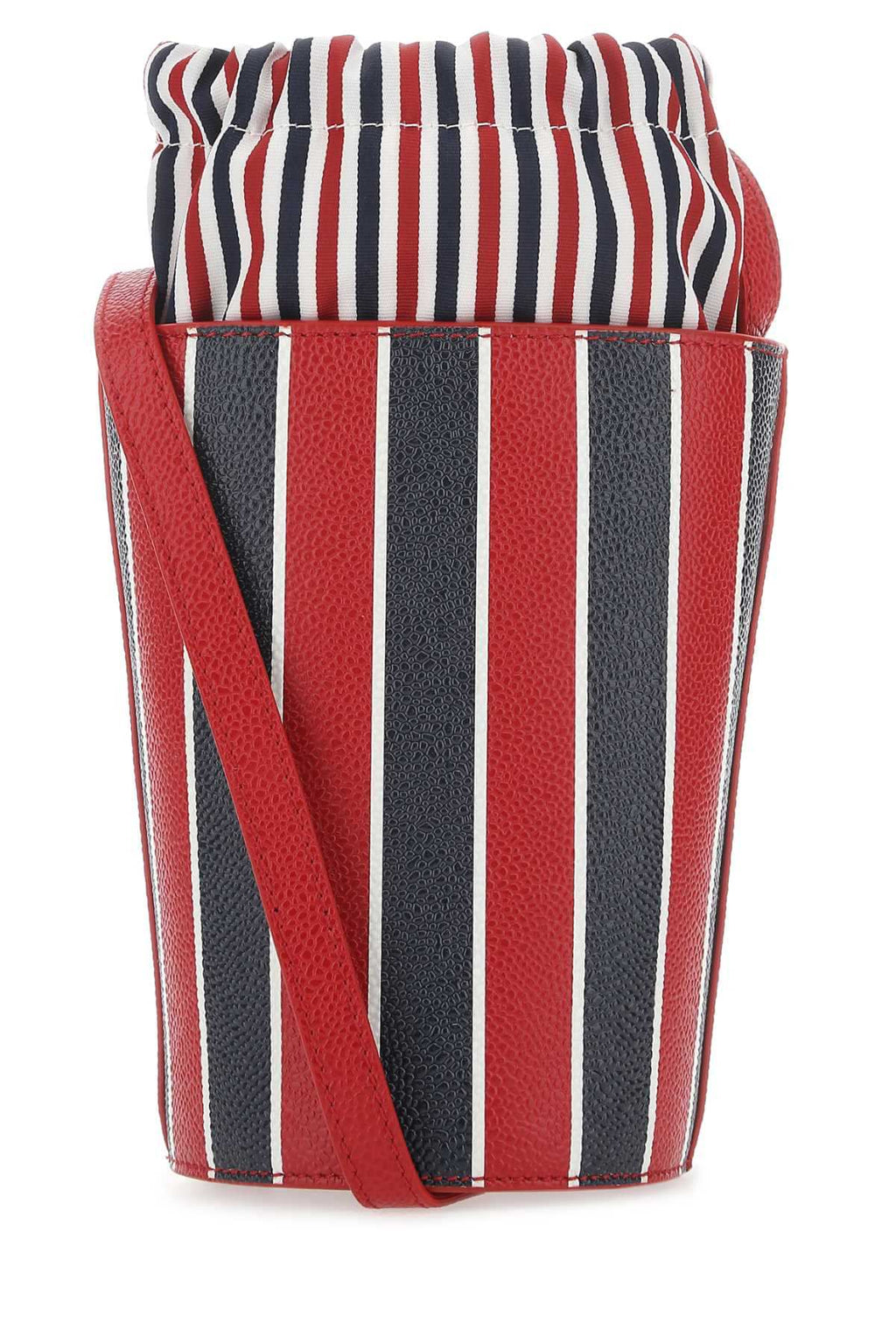 Thom Browne Women Printed Leather Mini Bucket Bag Luosophy