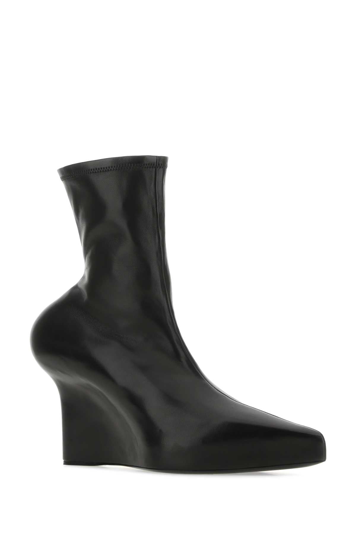 Givenchy Women Black Nappa Leather Ankle Boots Luosophy