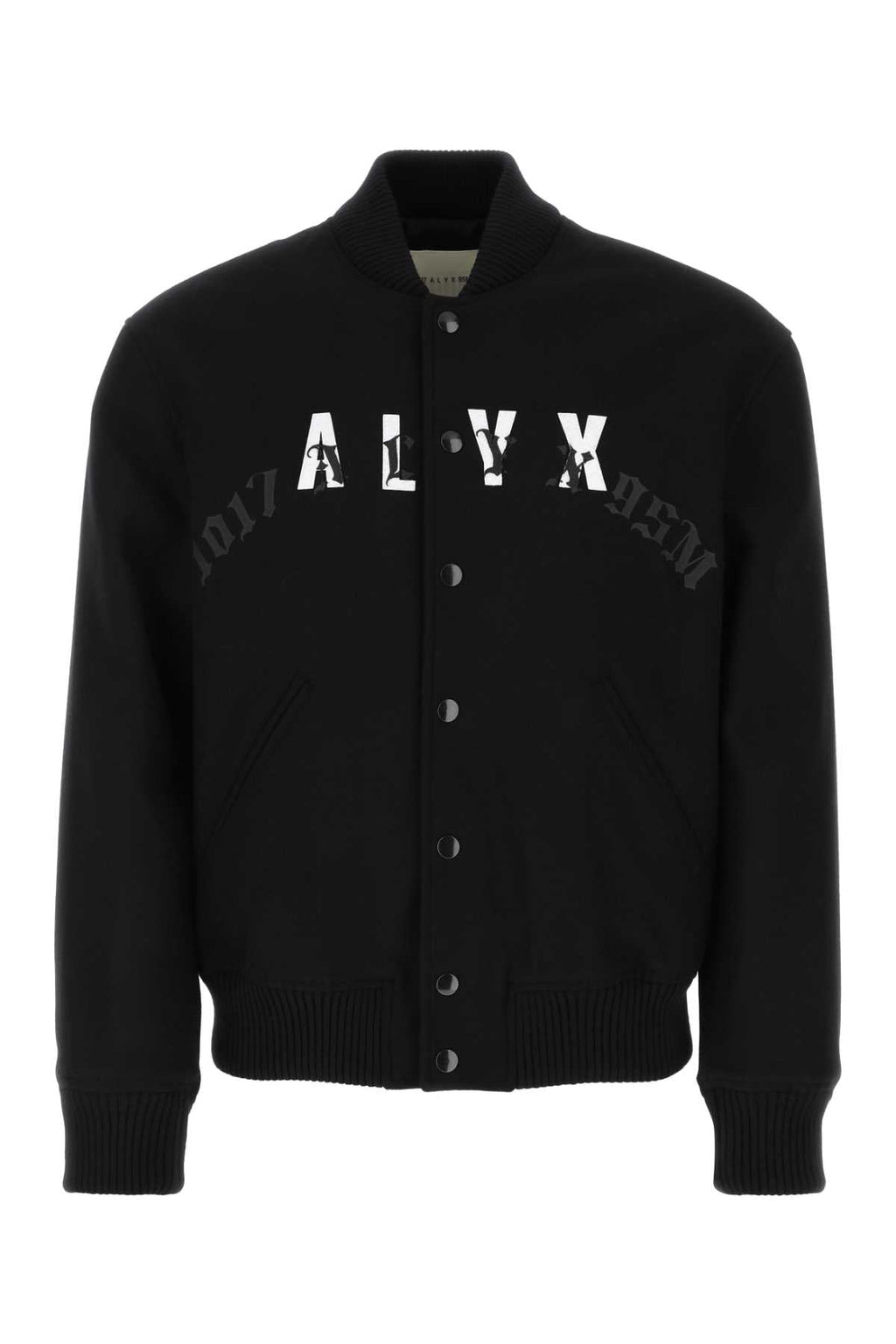 Alyx Men Black Wool Blend Bomber Jacket Luosophy