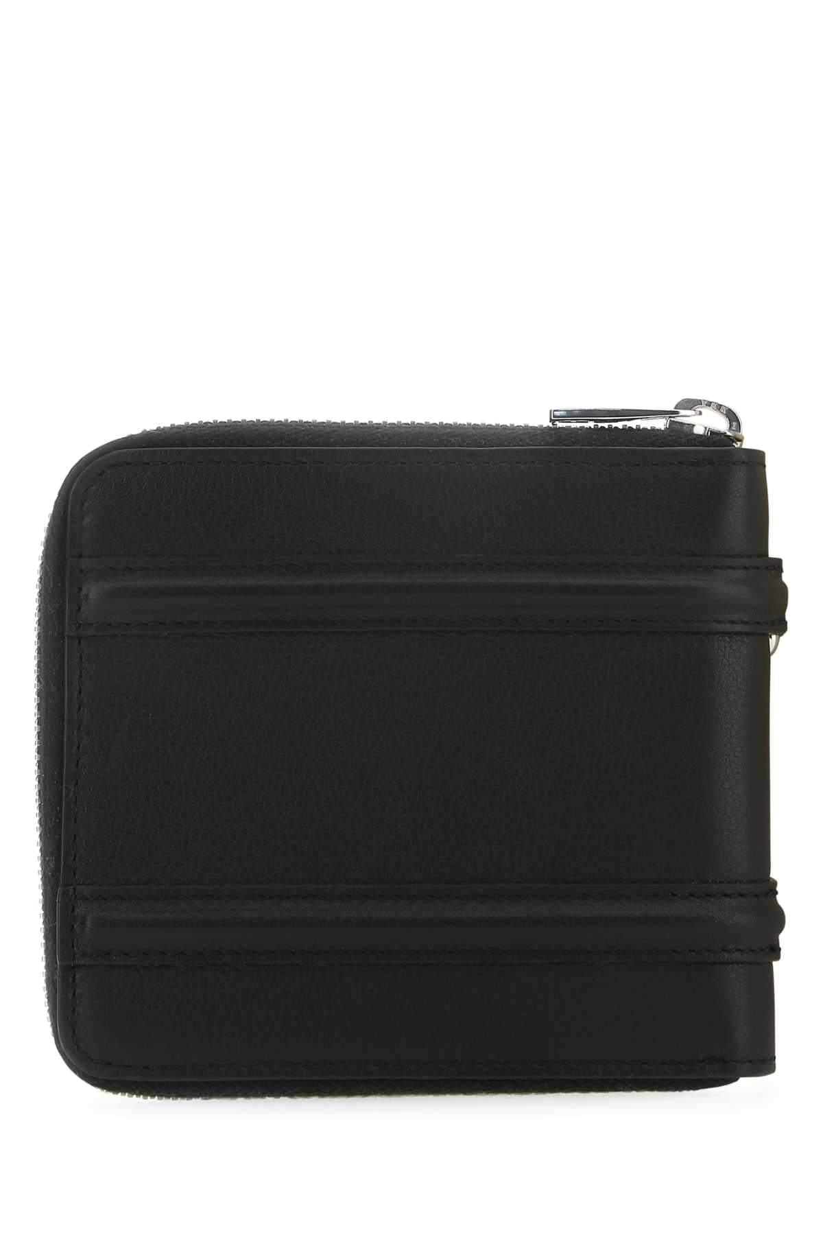 Alexander Mcqueen Men Black Leather Wallet Luosophy