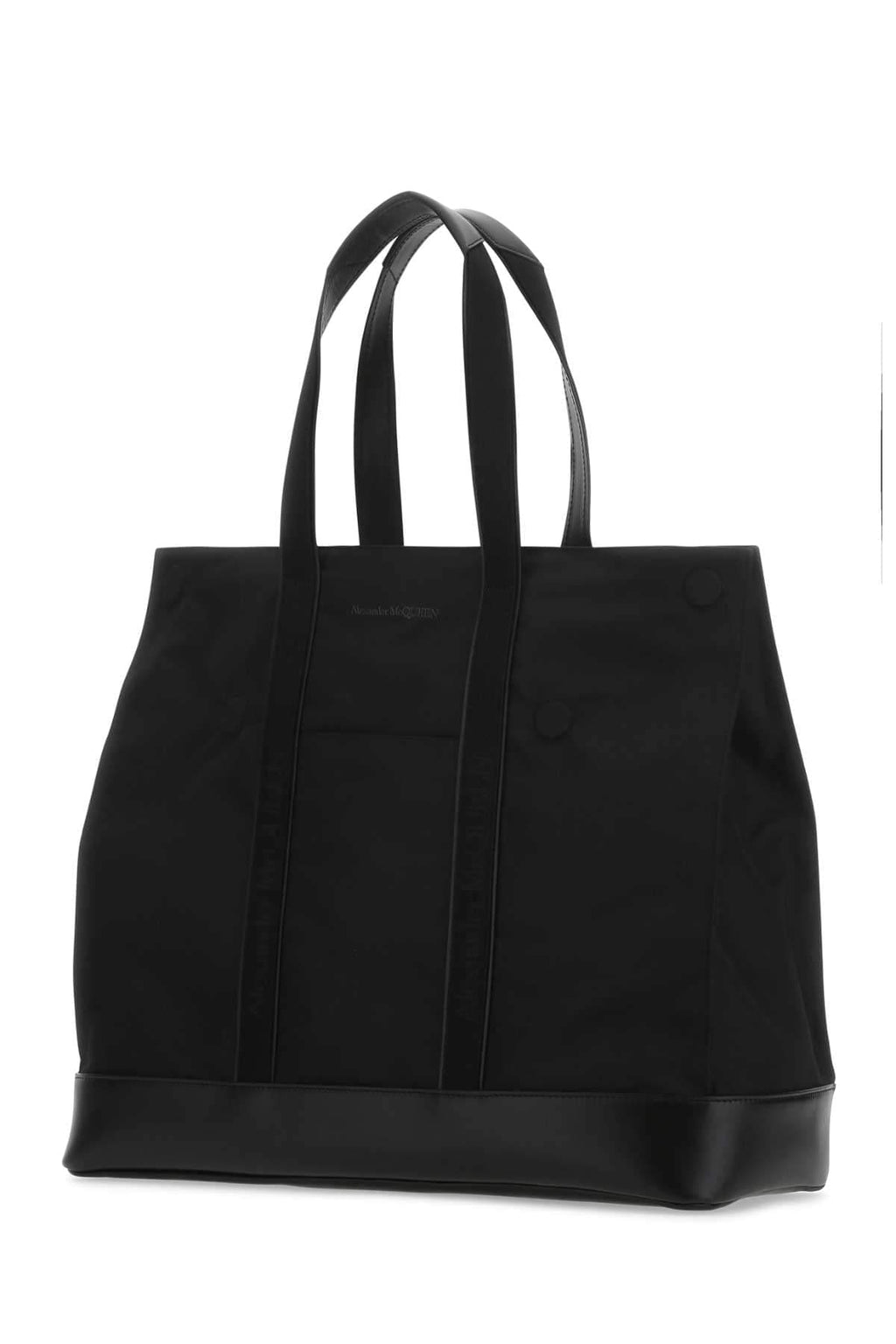 Alexander Mcqueen Men Black Fabric Shopping Bag Luosophy