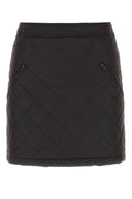 Burberry Women Dark Brow Cotton Mini Skirt