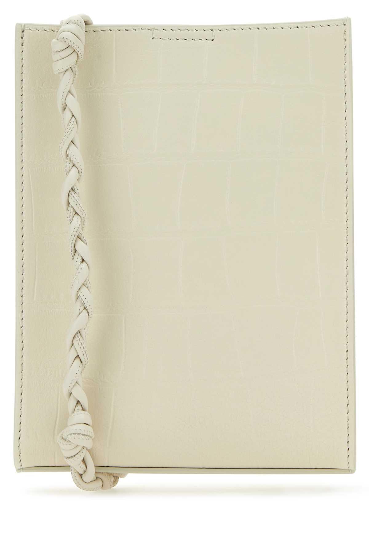 Jil Sander Women Ivory Leather Shoulder Bag Luosophy