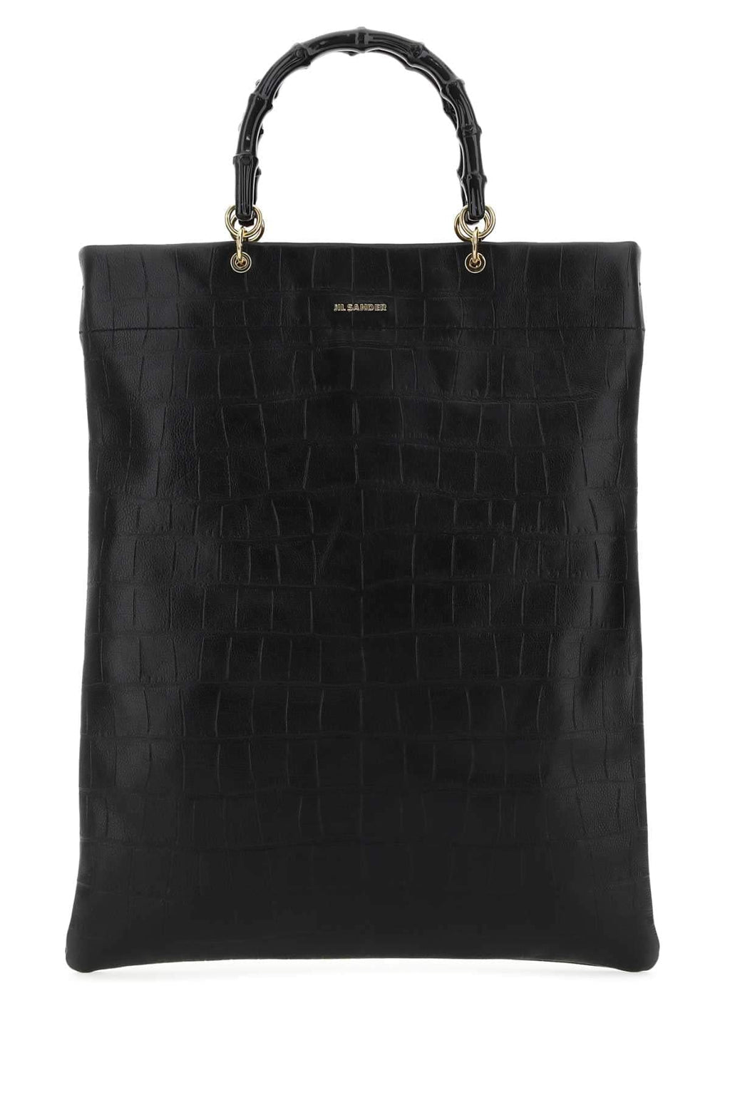 Jil Sander Women Black Leather Medium Shopping Bag Luosophy