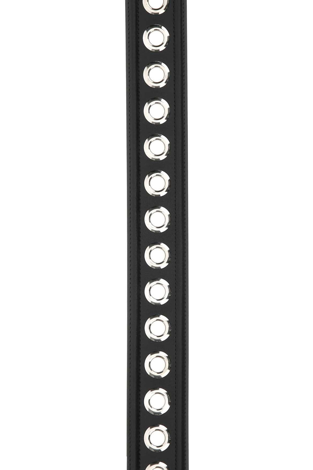 Alexander Mcqueen Women Black Leather Belt