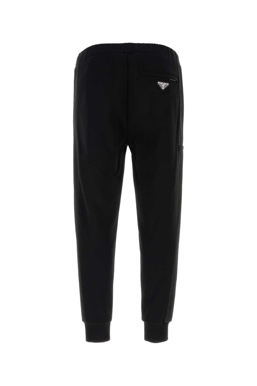 Prada Men Black Cotton Blend Joggers Luosophy