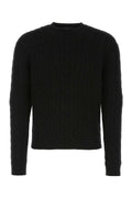Prada Men Black Wool Blend Sweater Luosophy