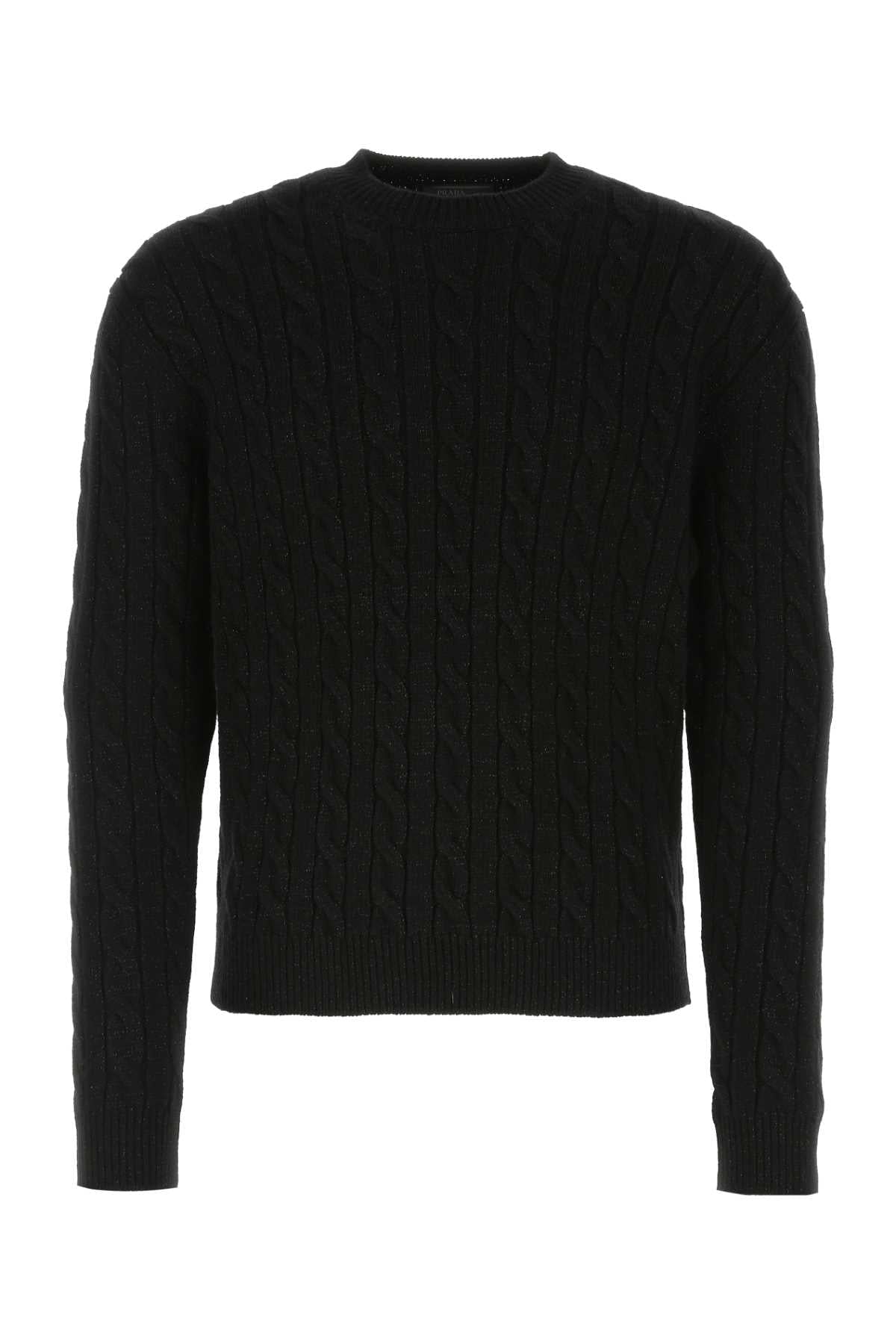 Prada Men Black Wool Blend Sweater Luosophy