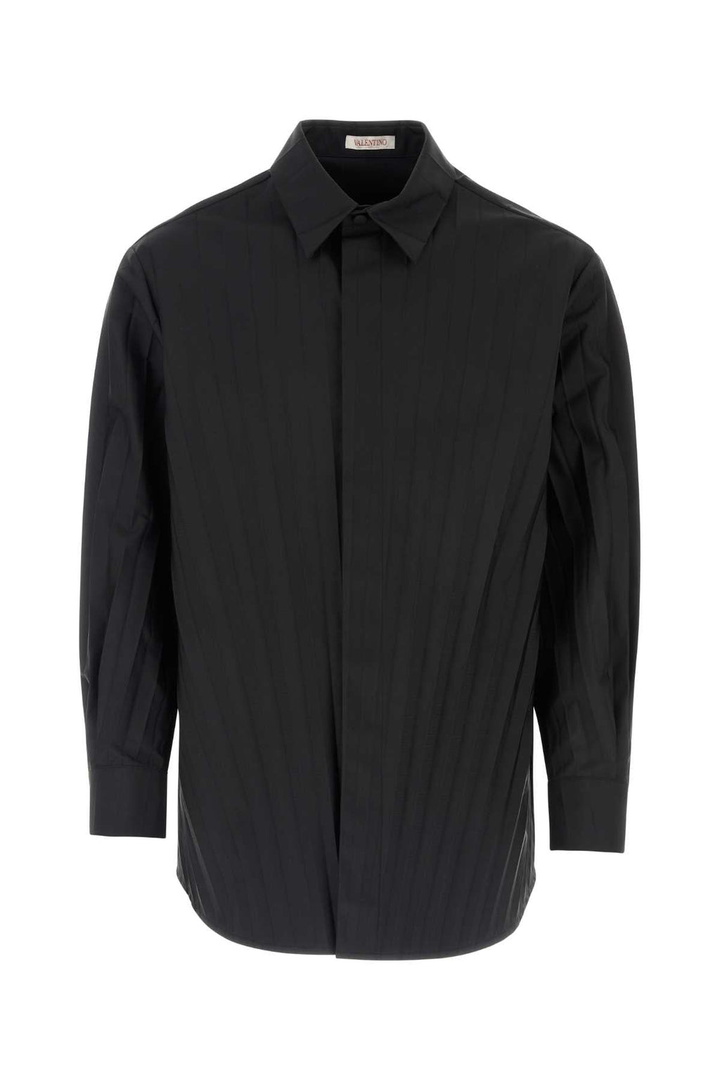 Valentino Garavani Men Black Tech Nylon Oversize Shirt Luosophy