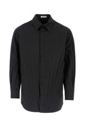 Valentino Garavani Men Black Tech Nylon Oversize Shirt Luosophy