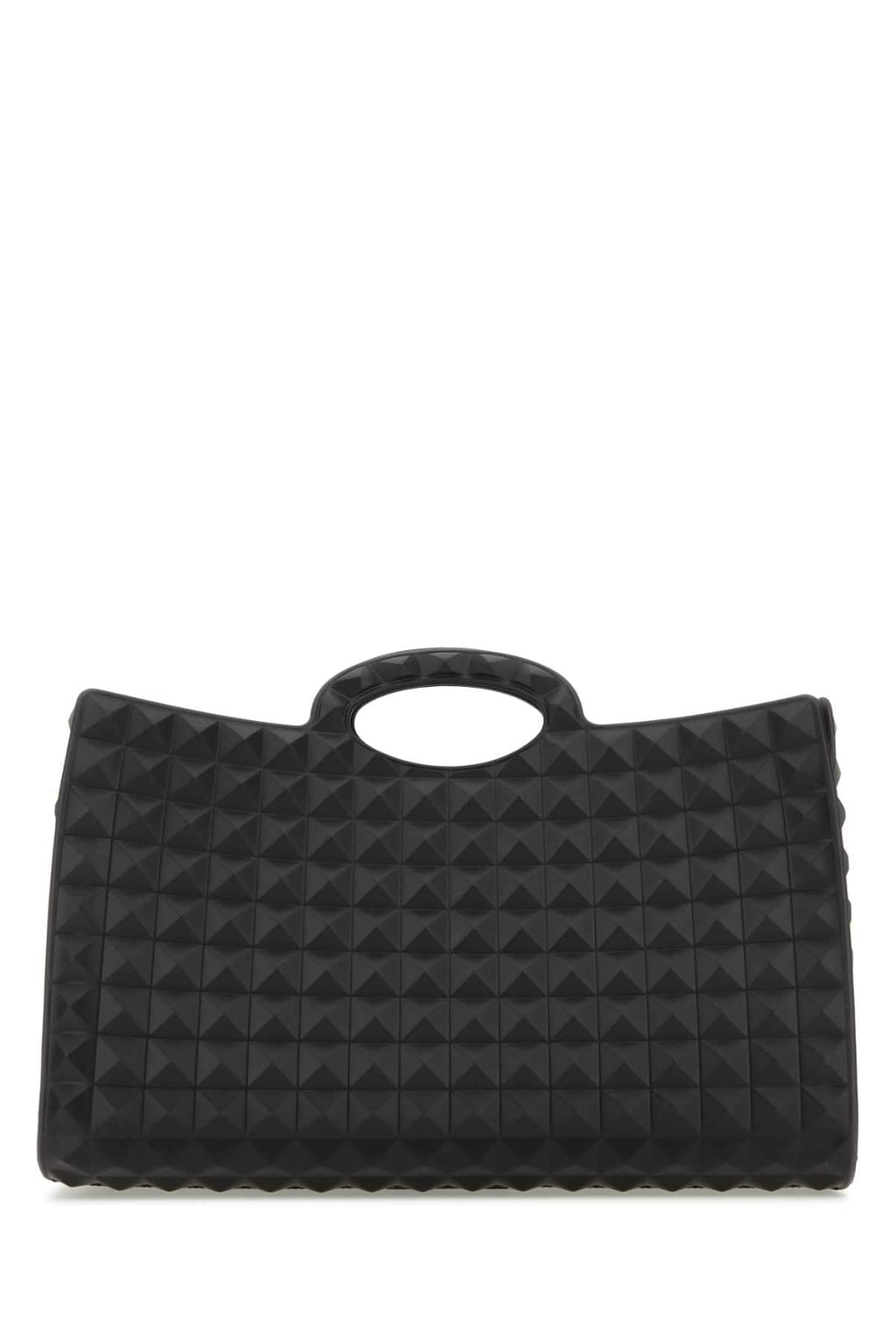Valentino Garavani Men Black Rubber Le Troisiã¨Me Shopping Bag Luosophy