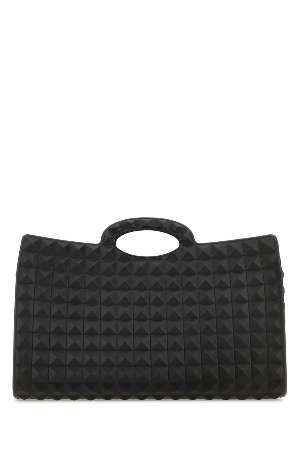 Valentino Garavani Men Black Rubber Le Troisiã¨Me Shopping Bag Luosophy