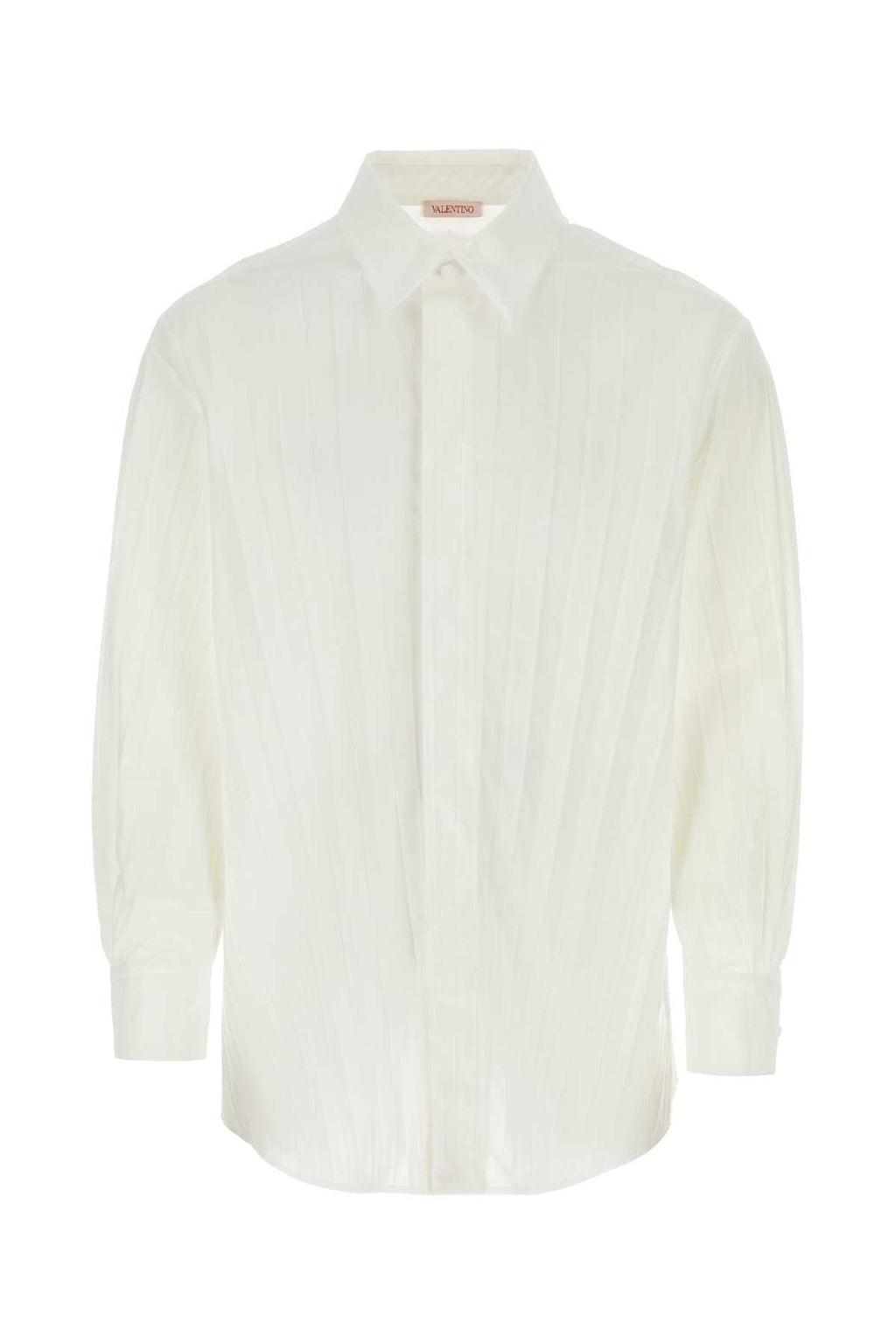 Valentino Garavani Men White Tech Nylon Oversize Shirt Luosophy