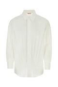 Valentino Garavani Men White Tech Nylon Oversize Shirt Luosophy