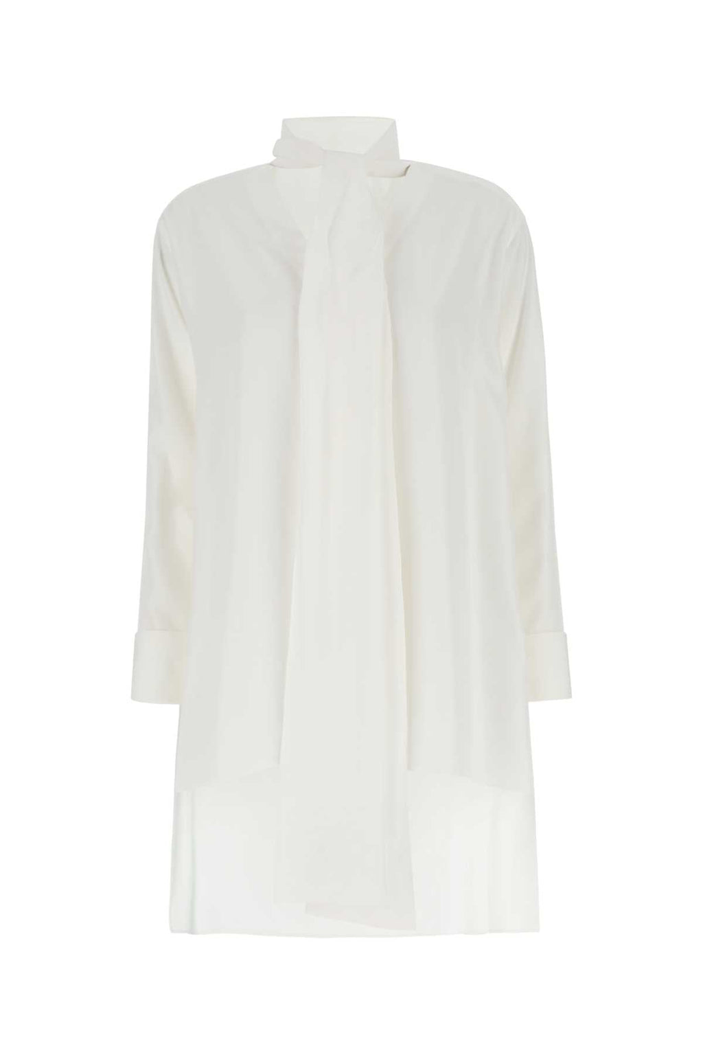 Loewe Women Ivory Crepe Oversize Blouse Luosophy