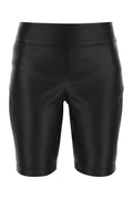 Loewe Women Black Leather And Fabric Leggings