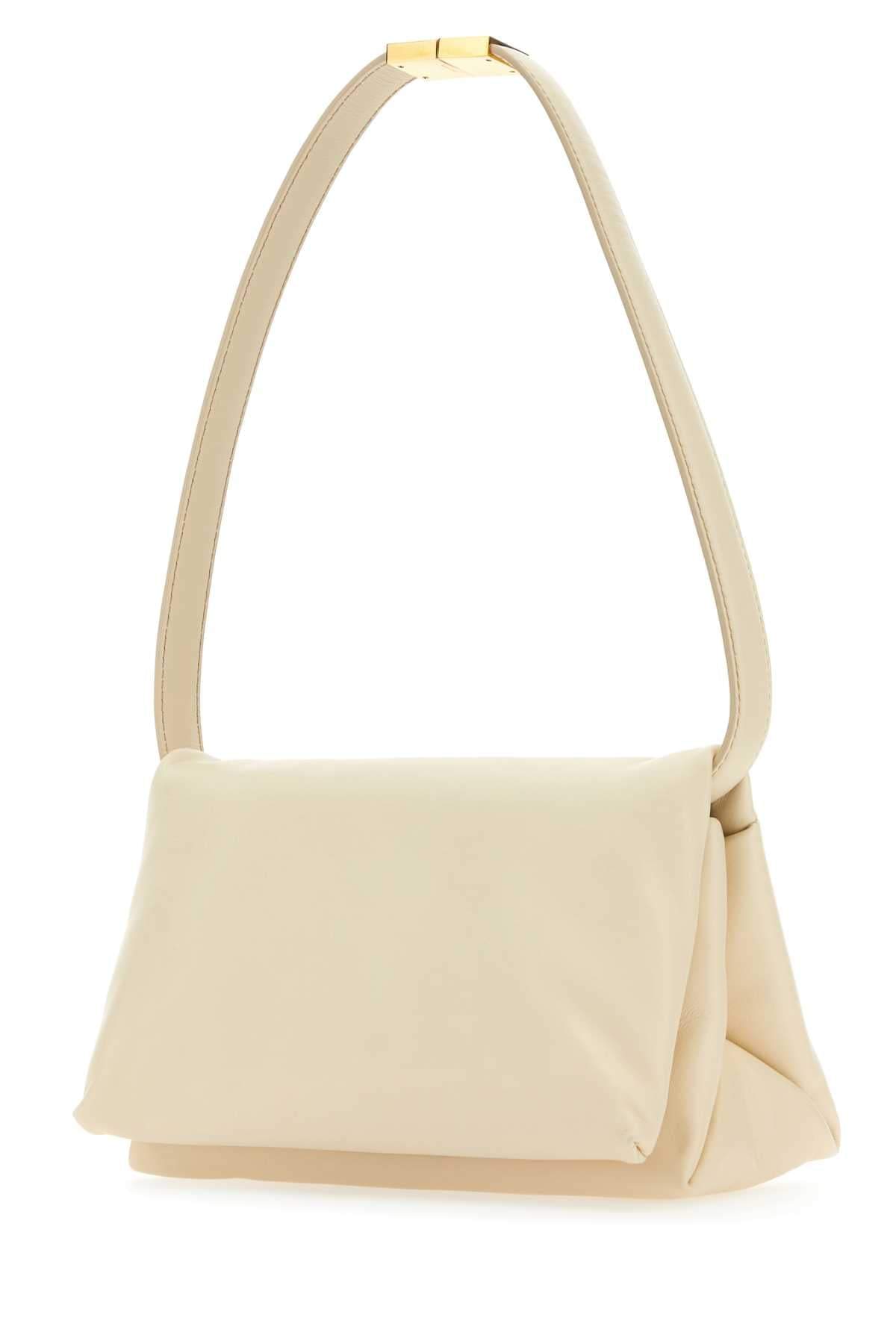 Marni Women Ivory Leather Prisma Shoulder Bag Luosophy