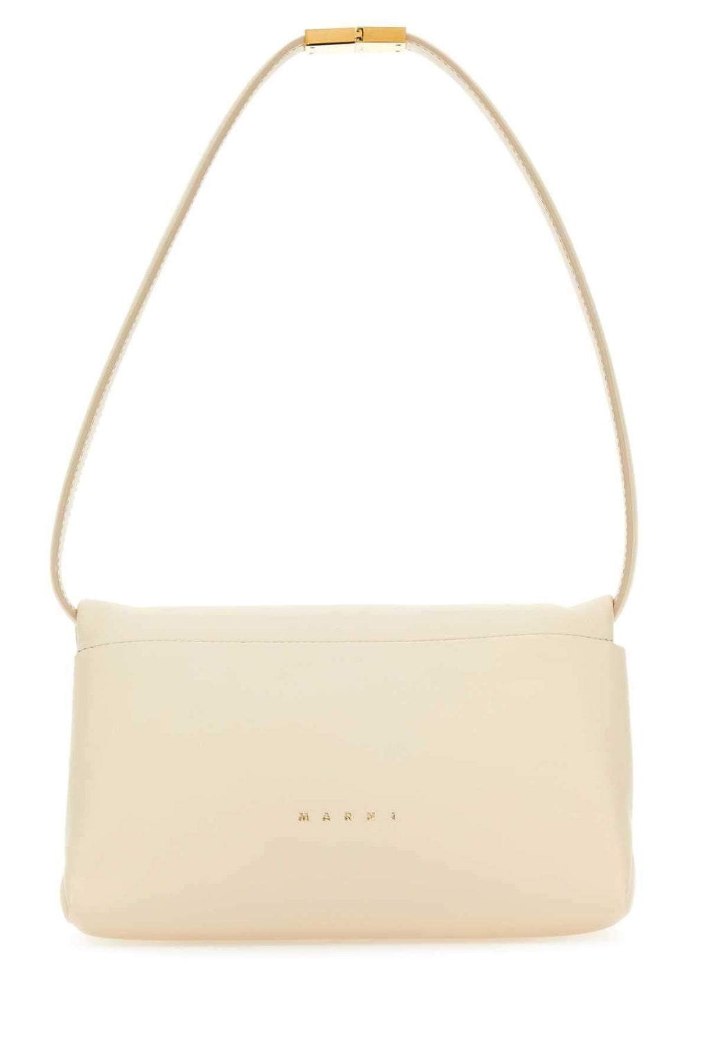 Marni Women Ivory Leather Prisma Shoulder Bag Luosophy
