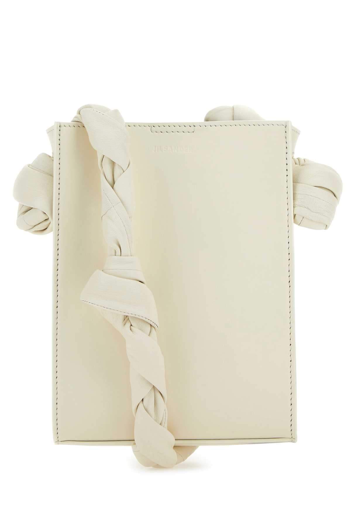 Jil Sander Women Ivory Leather Tangle Shoulder Bag Luosophy