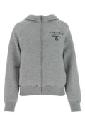 Prada Women Grey Cashmere Blend Down Jacket