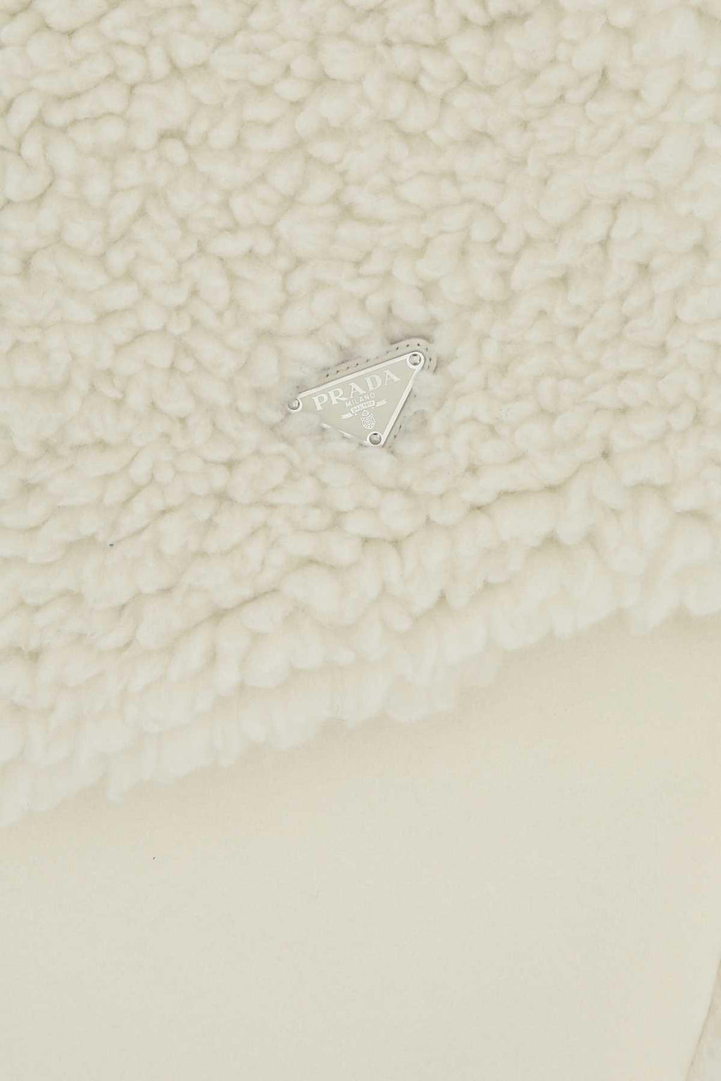 Prada Women Ivory Teddy Scarf Luosophy