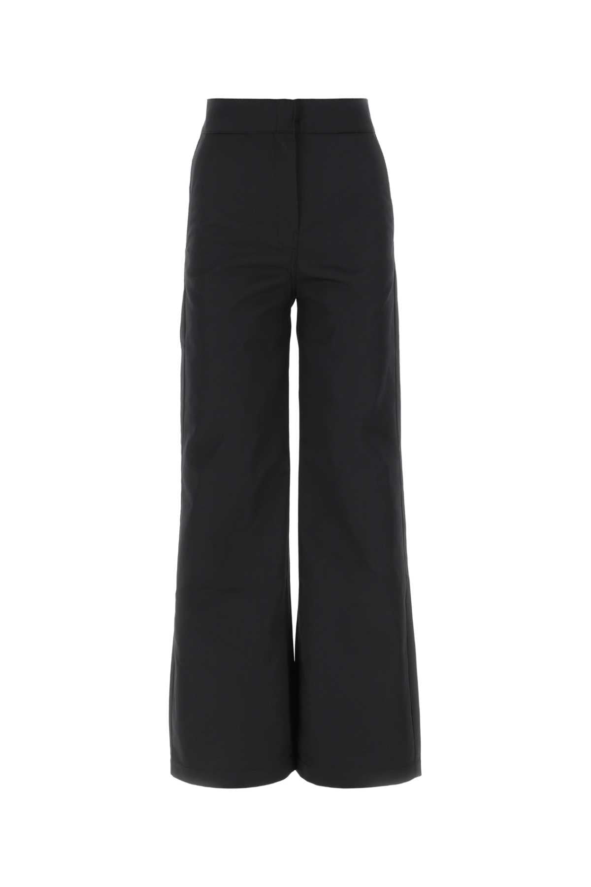 Palm Angels Women Black Polyester Blend Pant Luosophy