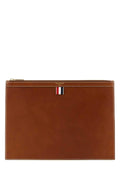 Thom Browne Men Brown Leather Document Case Luosophy