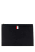 Thom Browne Men Midnight Blue Leather Document Case Luosophy